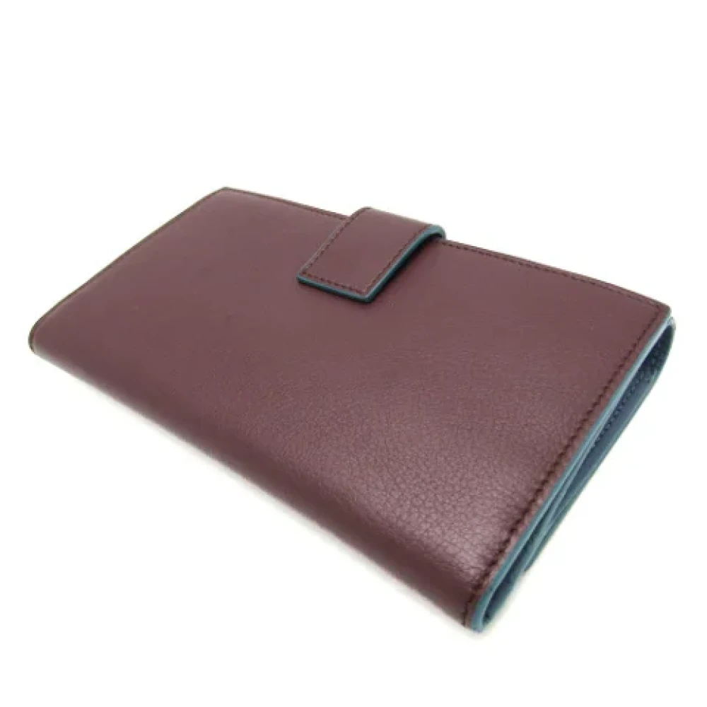 Fendi Vintage Pre-owned Leather wallets Red Dames