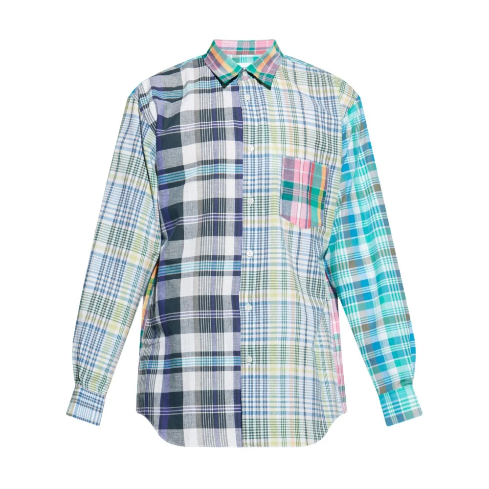 Comme Des Garçons Men's Multicolour Button-Up Shirt Long Sleeve