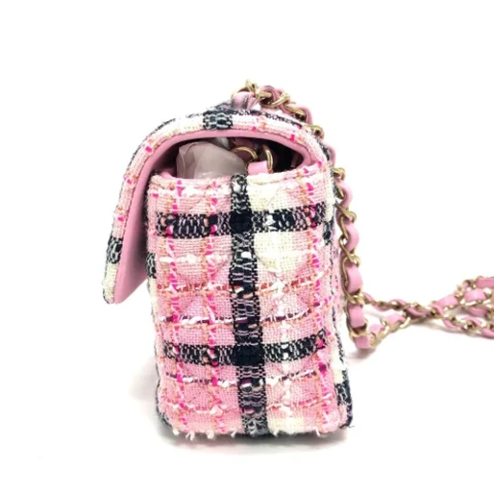 Chanel Vintage Pre-owned Fabric chanel-bags Pink Dames