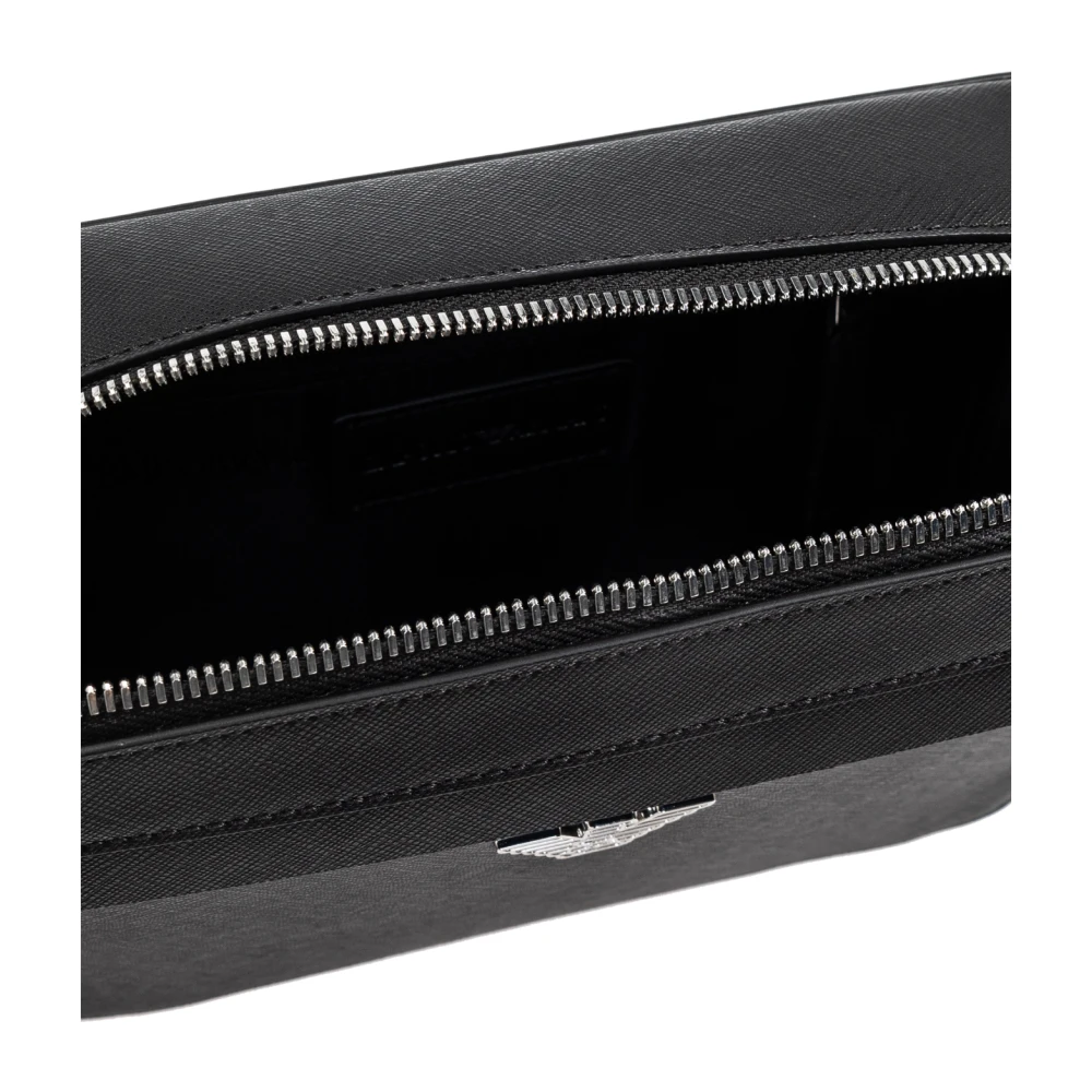 Emporio Armani Schoudertas met logo Black Heren