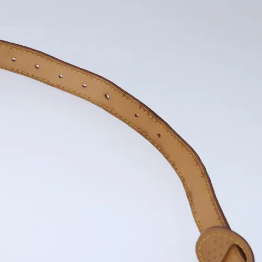 Louis Vuitton Vintage Pre-owned Leather belts Beige Dames