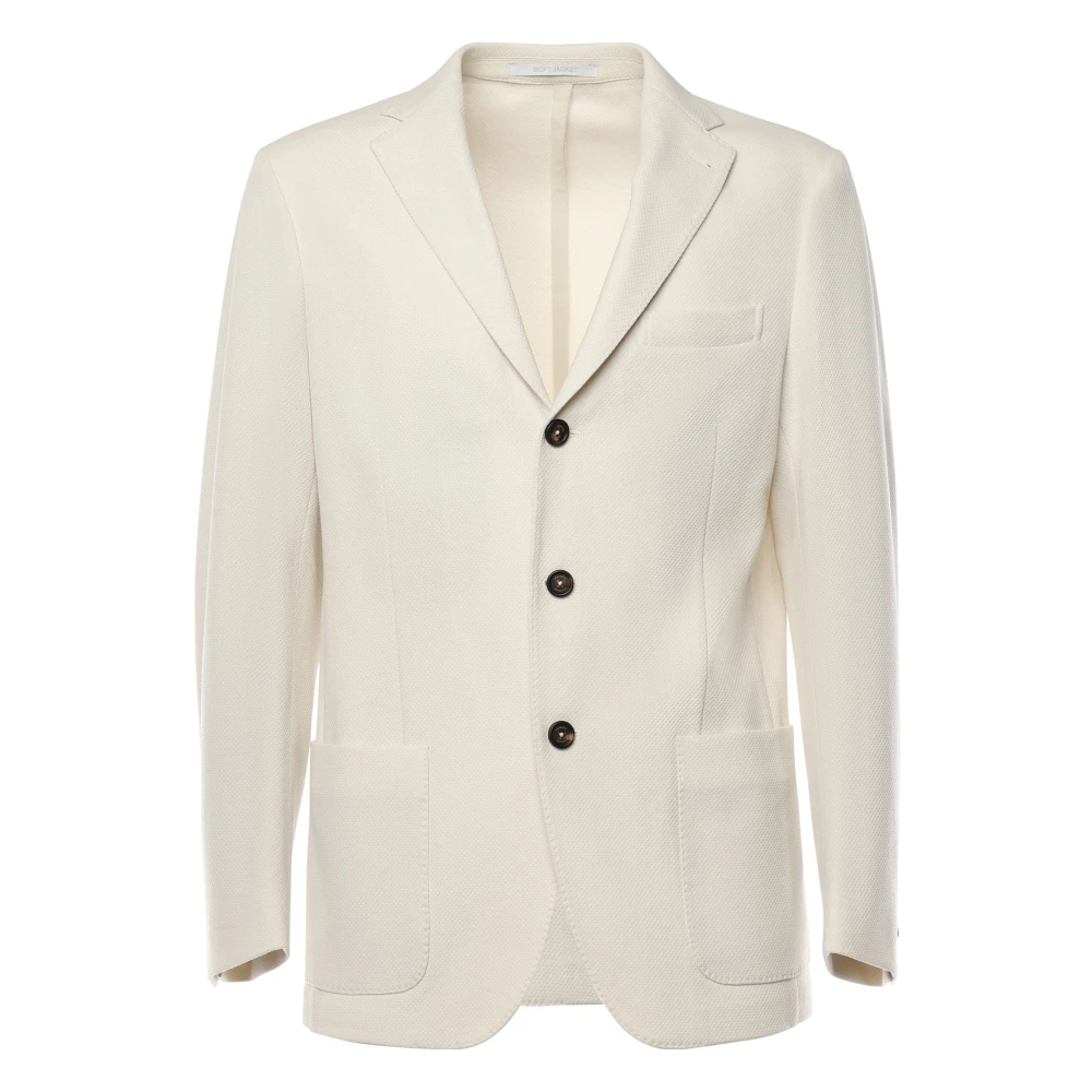 Eleventy Single Breasted Jacket voor mannen Beige Heren