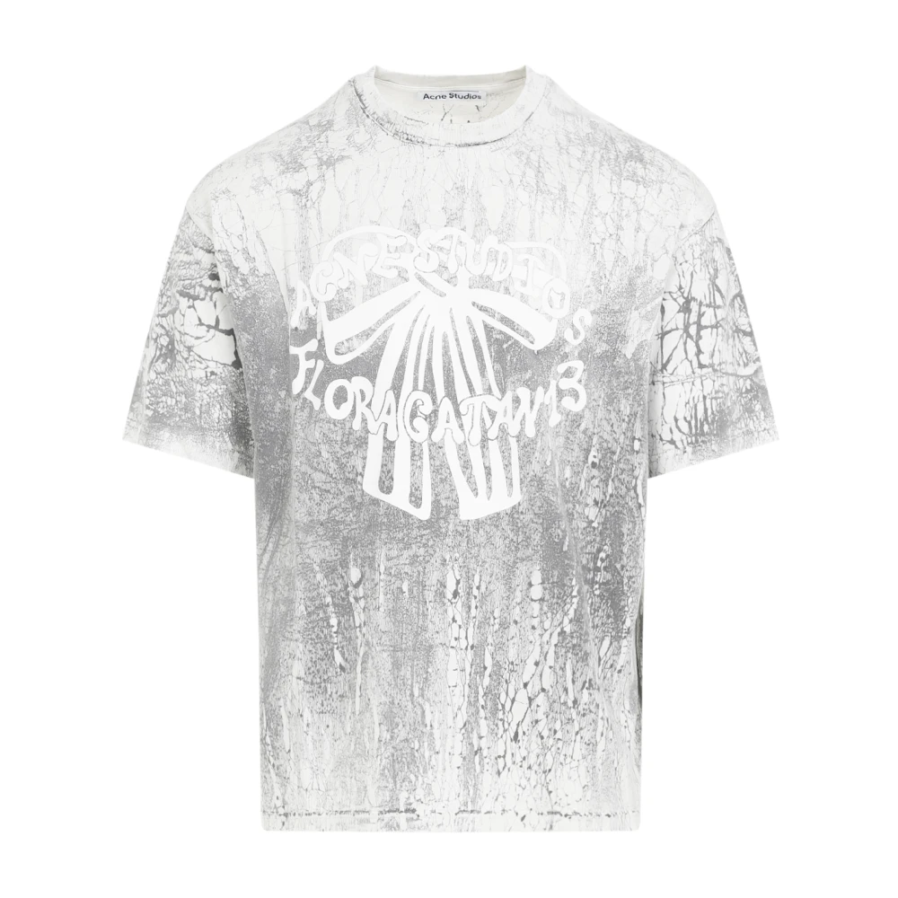 Acne Studios Zwarte T-shirts & Polo's voor mannen Gray Heren