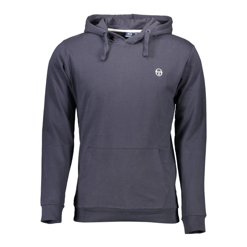 Sergio Tacchini Blauwe Hoodie met Geborduurd Logo Blue Heren