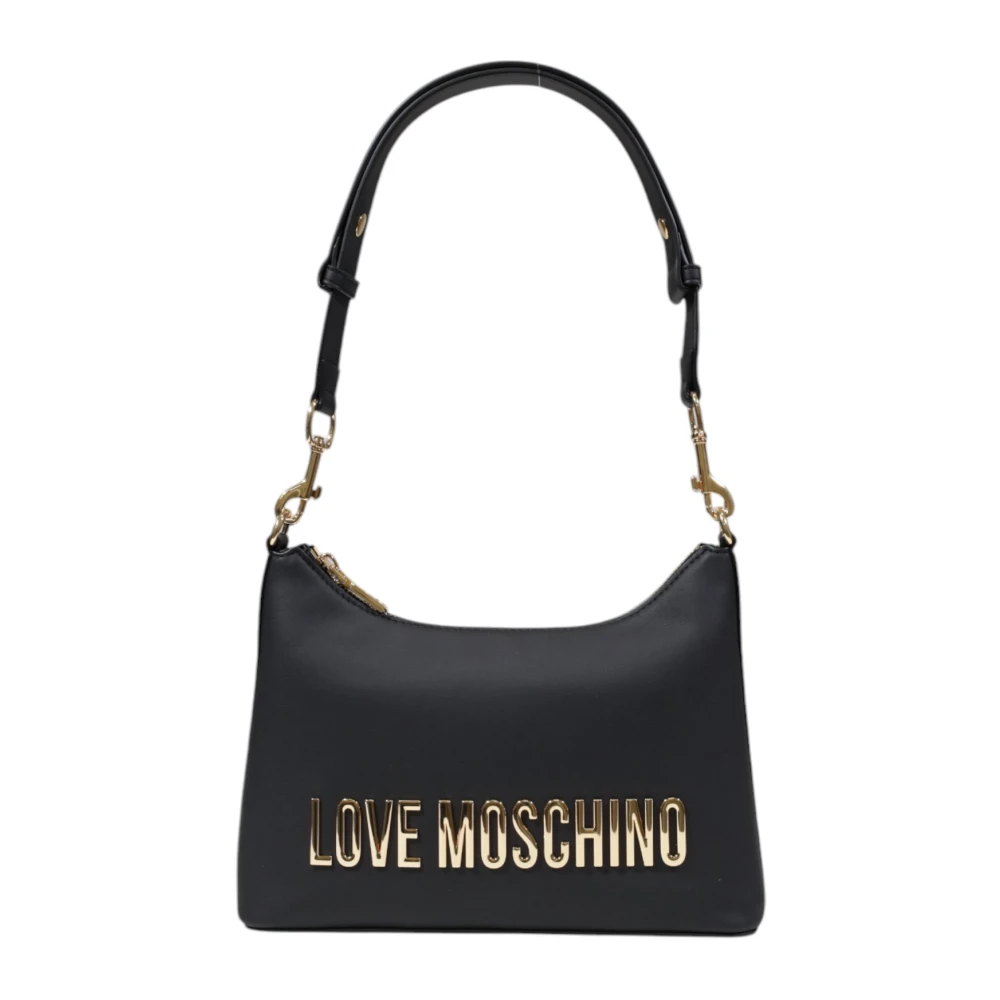 Love Moschino Polyethyleen Handtas Dames Middelgrote Tassen Collectie Black Dames