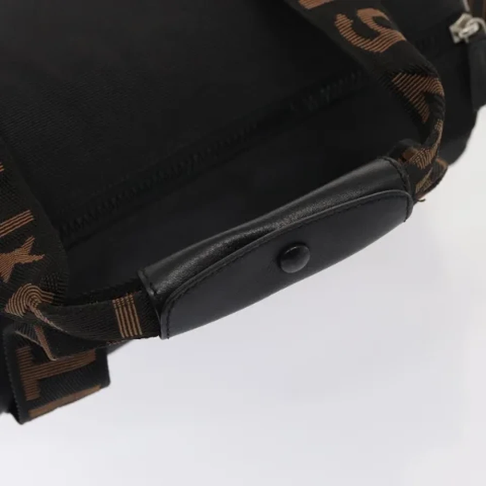 Fendi Vintage Pre-owned Canvas handbags Black Dames