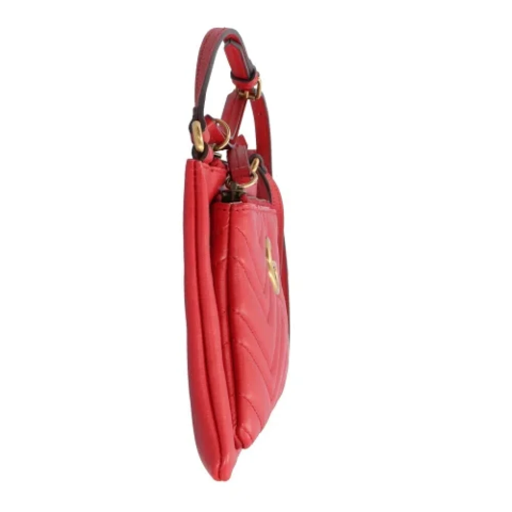 Gucci Vintage Pre-owned Fabric gucci-bags Red Dames