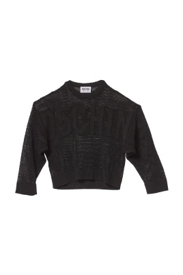 Logo Mesh Sweater