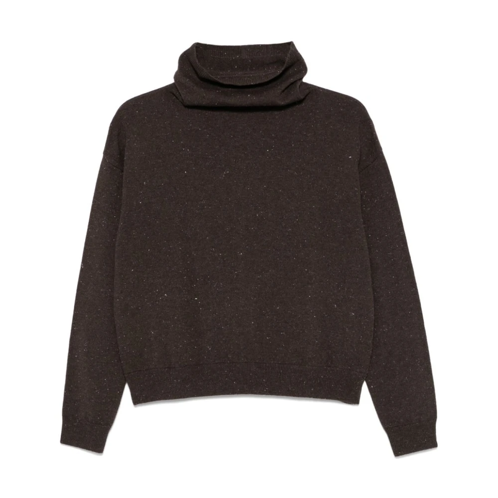 PESERICO Stijlvolle Maglia Top Brown Dames
