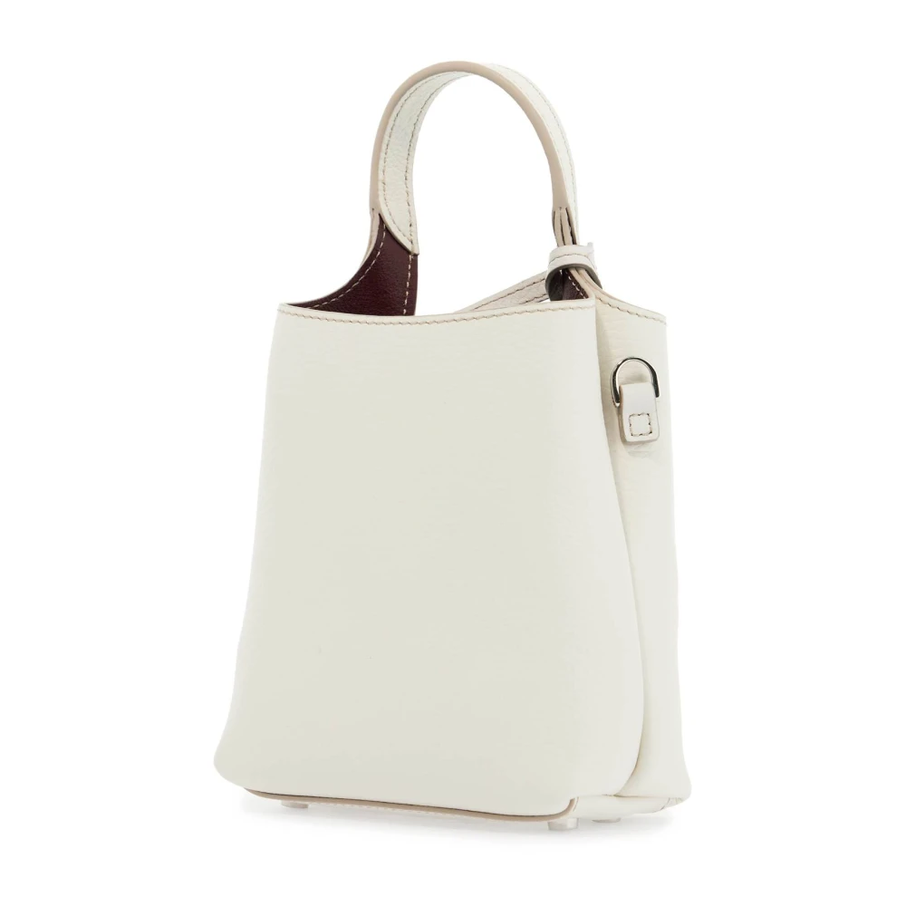 TOD'S Elegante witte leren crossbodytas White Dames