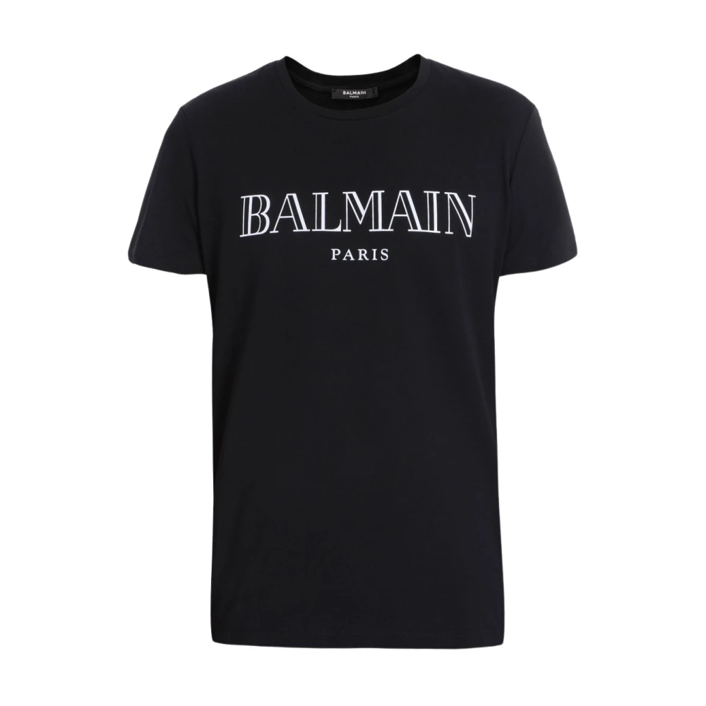 Balmain T-shirt met Parijs-print Gray Heren