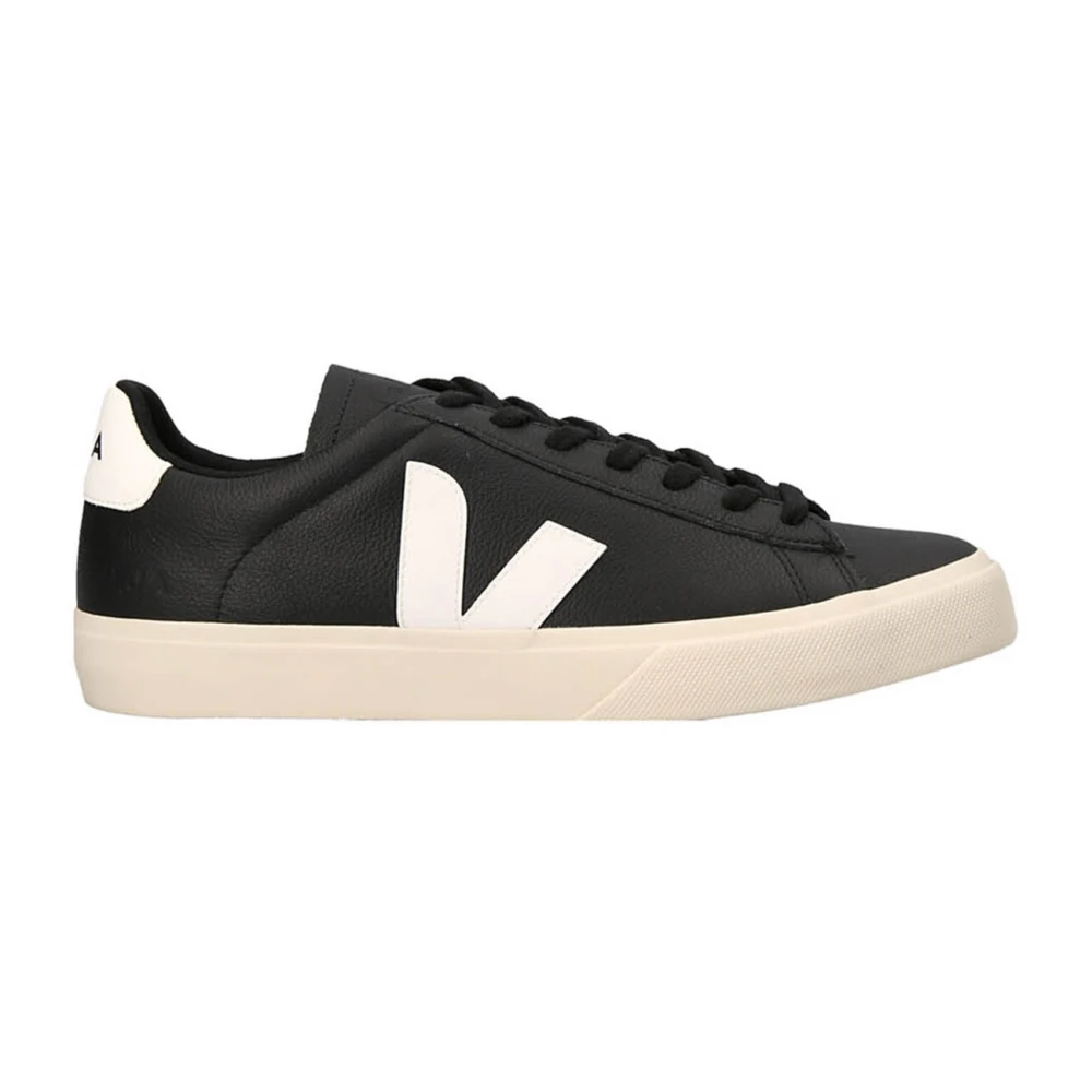 Veja Campo Leather Sneaker Heren Schoenen Zwart