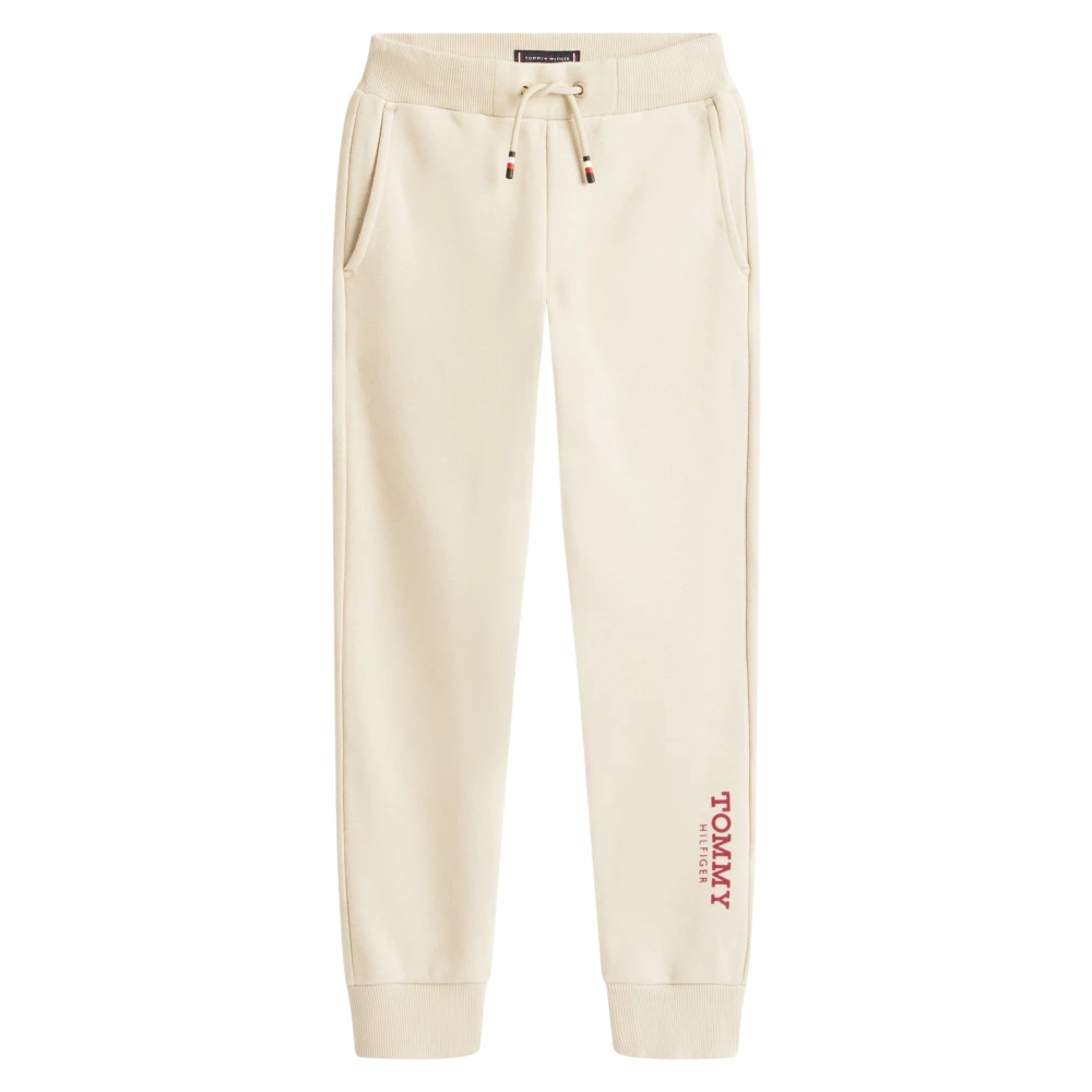 Tommy Hilfiger Boys Beige Monotype Print Joggers - Sweatpants - 4 Y - Kids