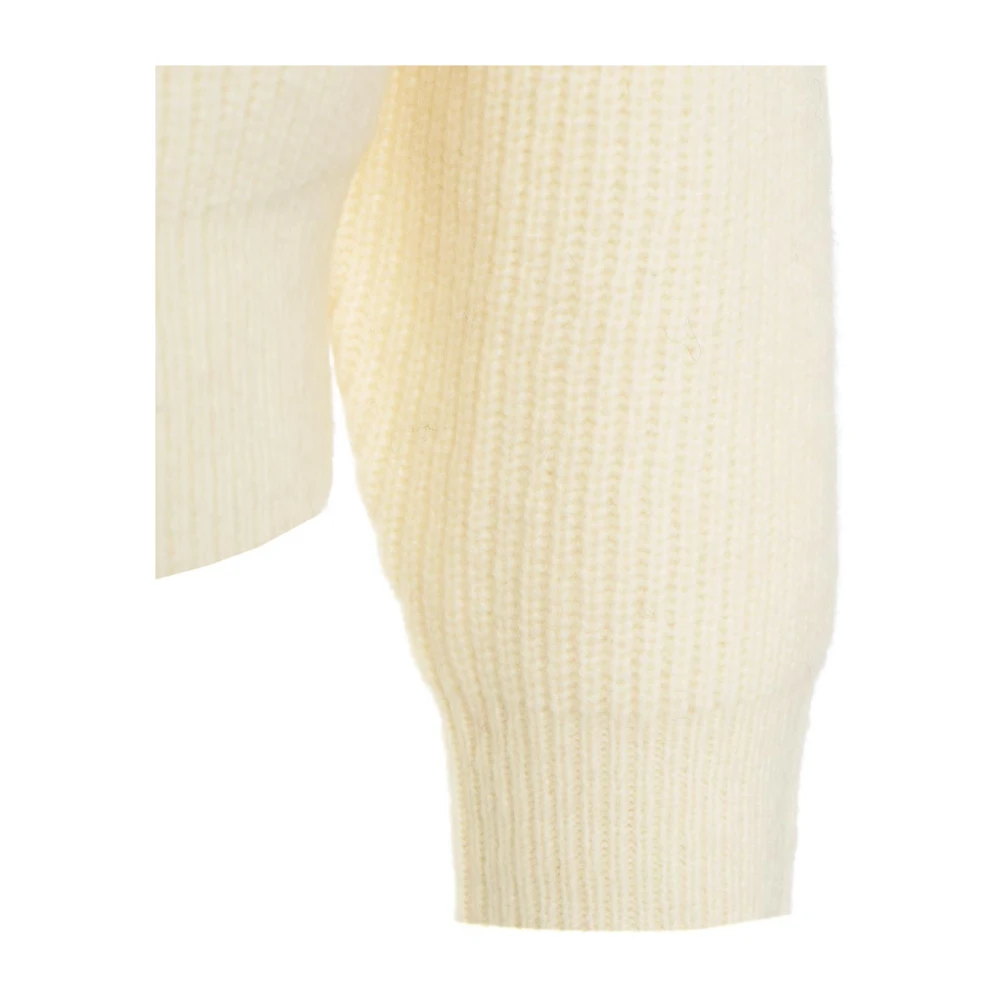 Kaos Witte Strass Gebreide Trui White Dames