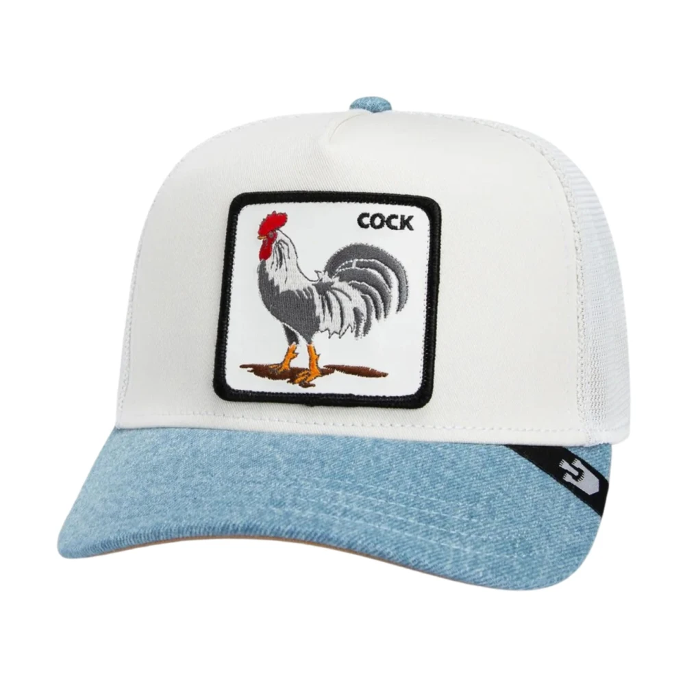 Goorin Bros Women's White Hats & Caps, One Size, Rooster Fan Trucker Cap