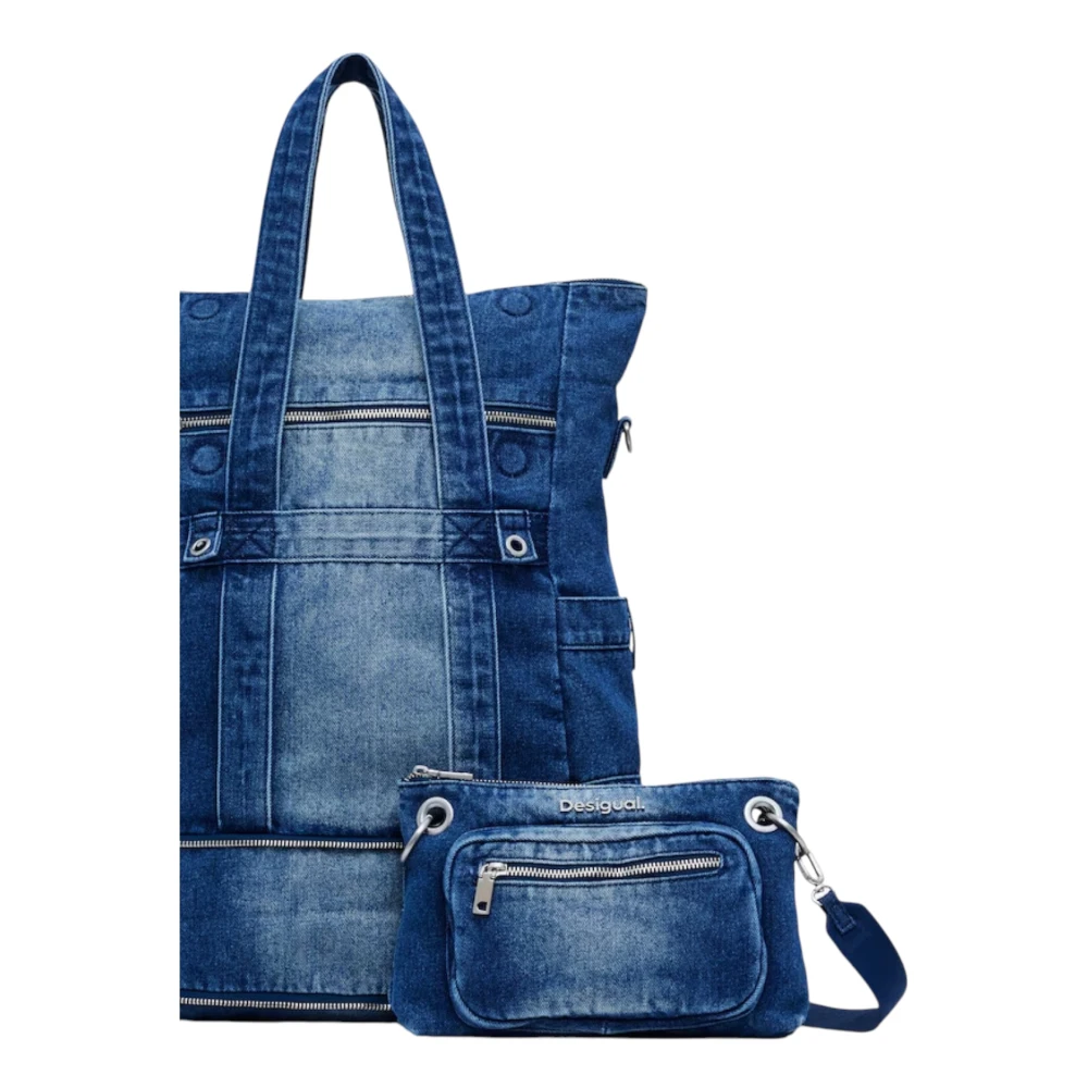Desigual Dames Lente Zomer Polyester Tassen Collectie Blue Dames