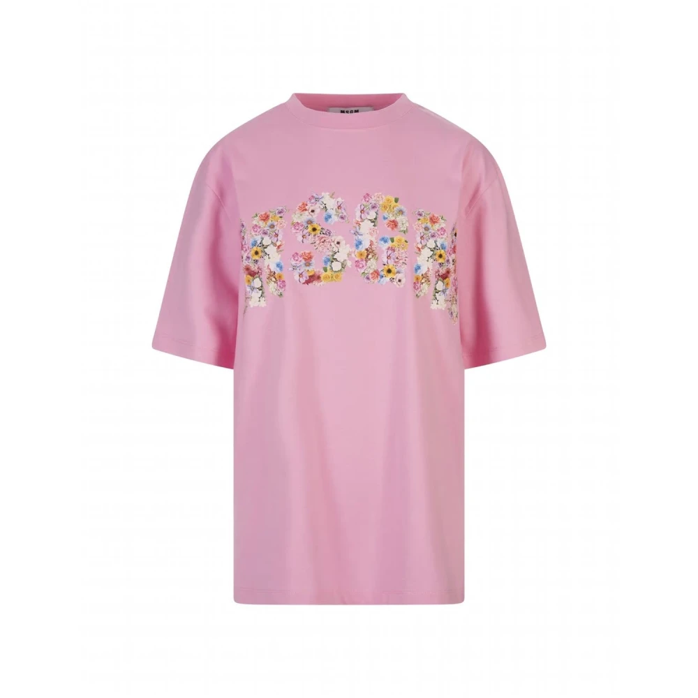 Msgm Stijlvol T-shirt Pink Dames