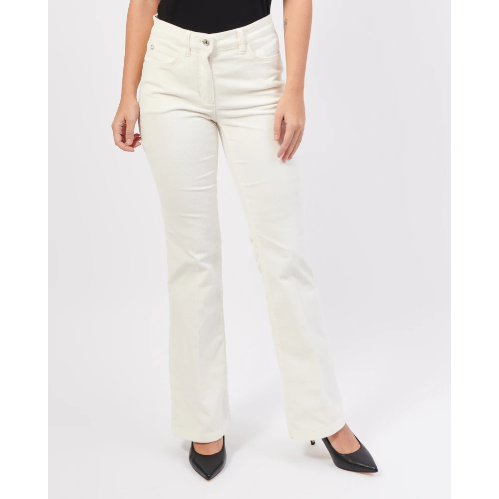 Gerry Weber Witte Straight Leg Katoenen Jeans White Dames