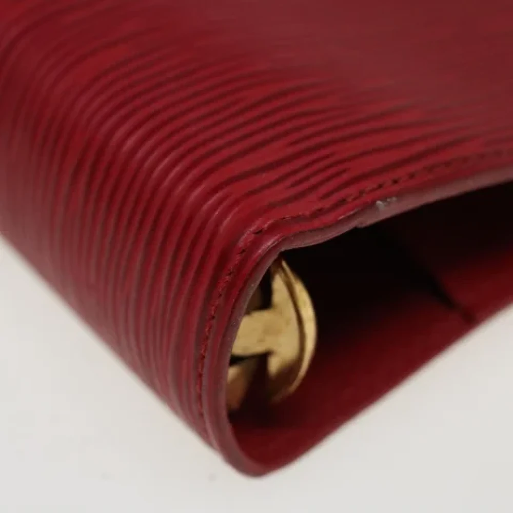 Louis Vuitton Vintage Pre-owned Leather home-office Red Dames
