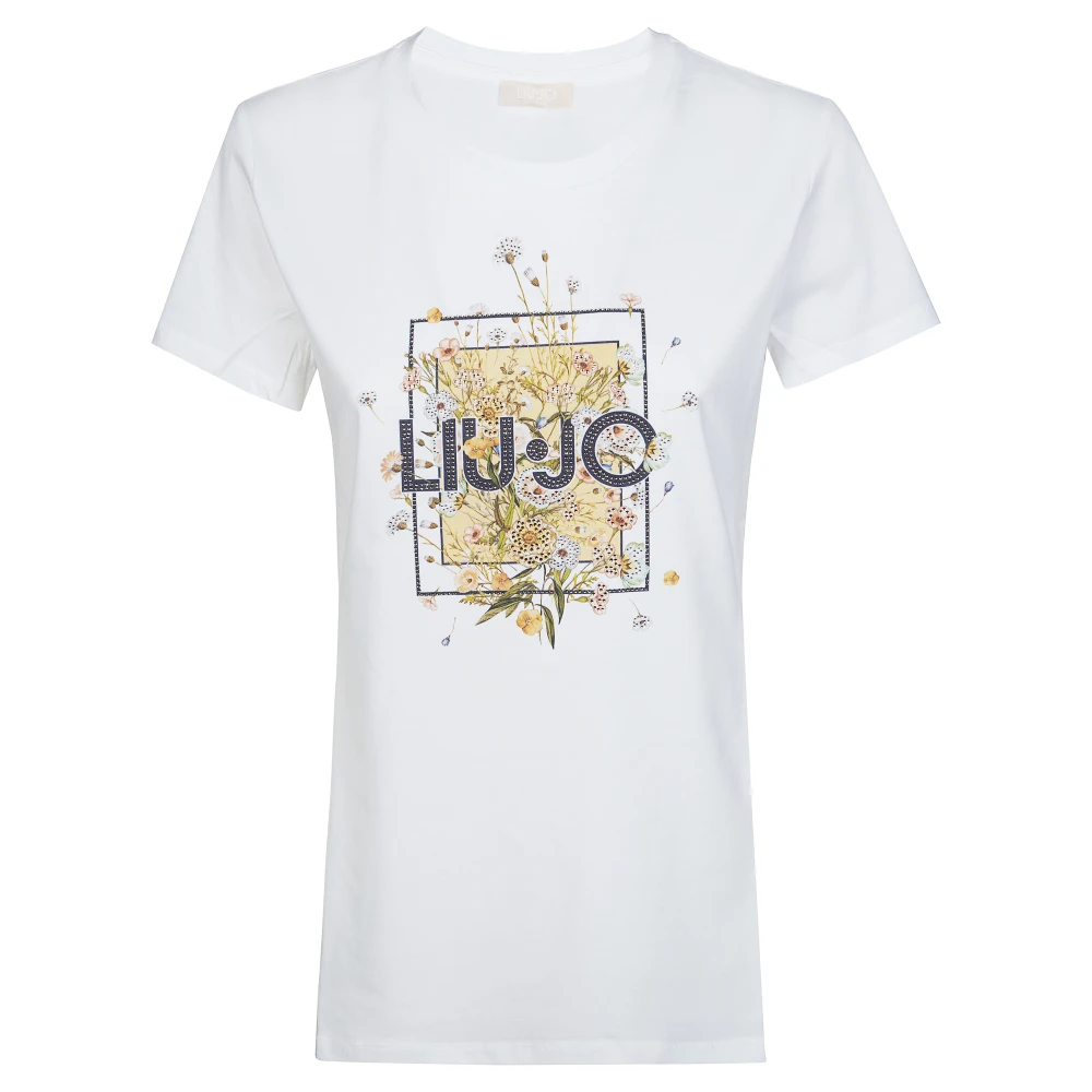 Liu Jo Women's White T-Shirt Moda Mm - T-Shirts - Xl - Tops