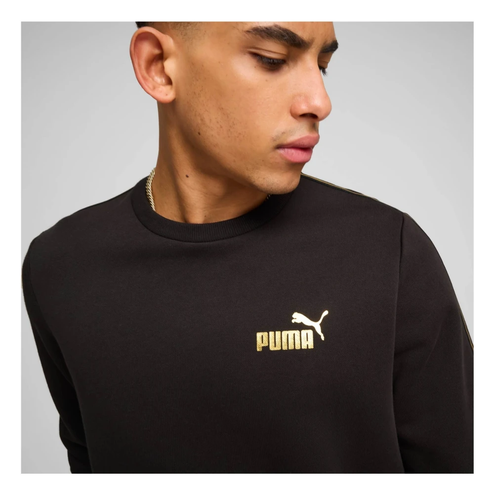 Puma ESS Tape Minimal Gold Hoodie Black Dames