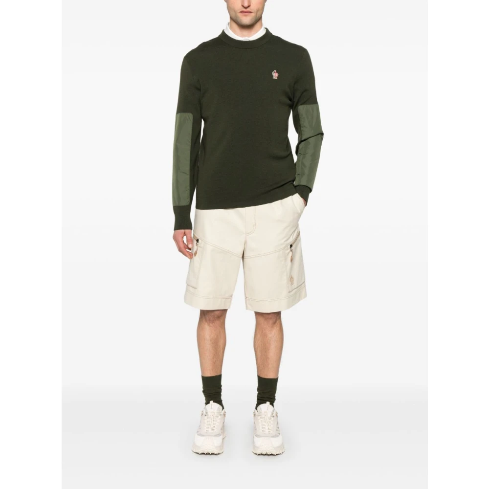 Moncler Cargo Shorts Wit White Heren