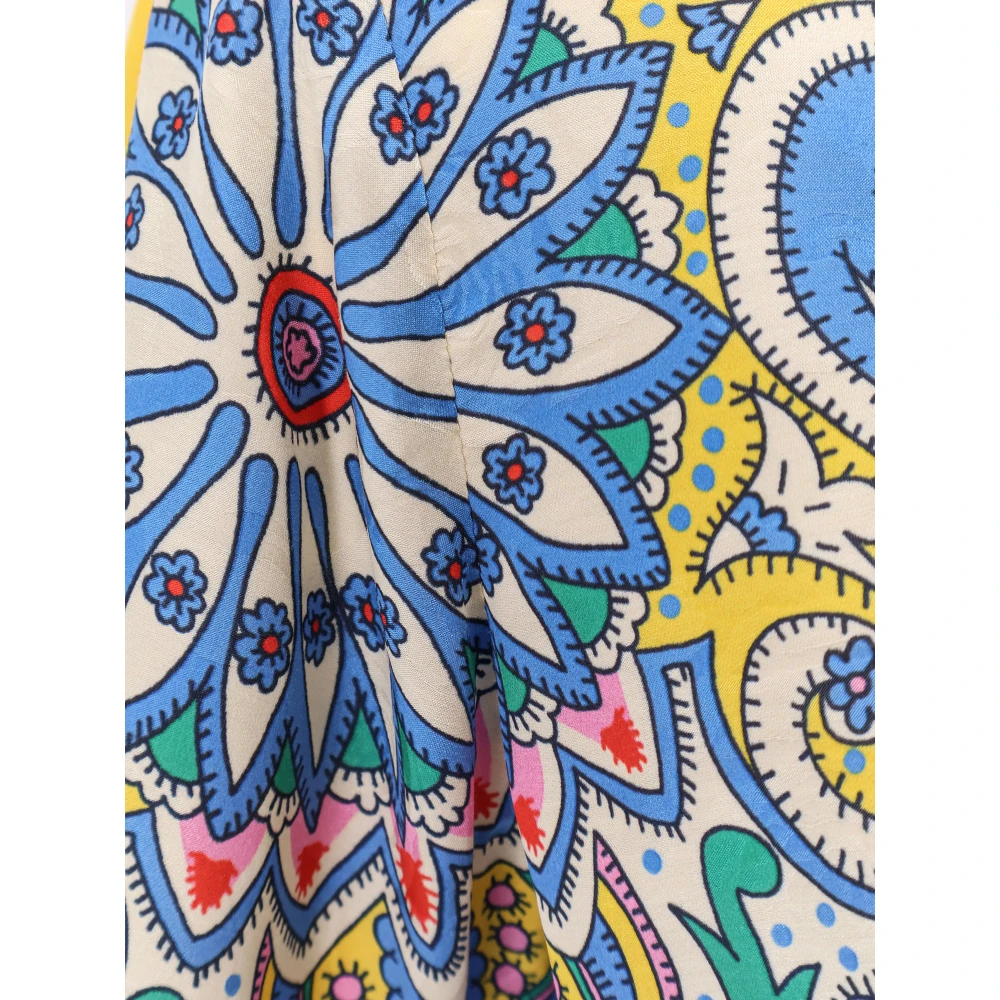 ETRO Zijden top met multicolor print Multicolor Dames