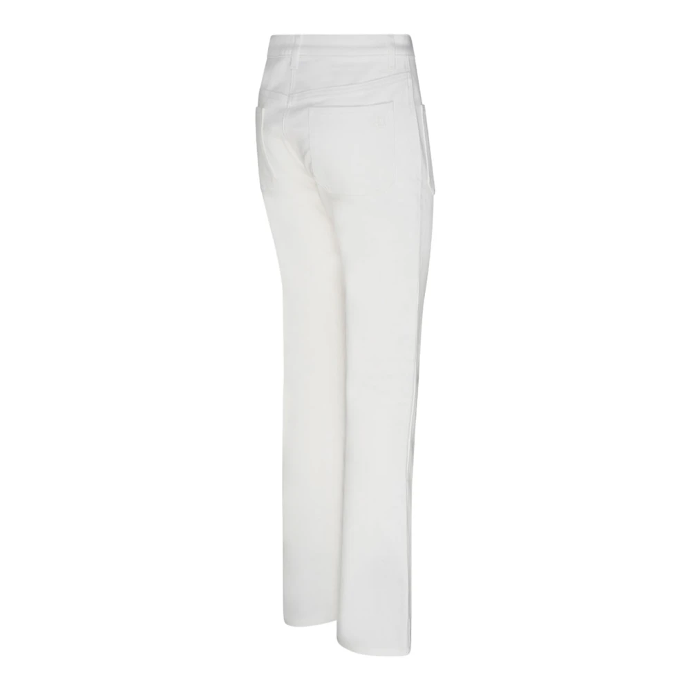 Courrèges Witte Bootcut Broek White Dames