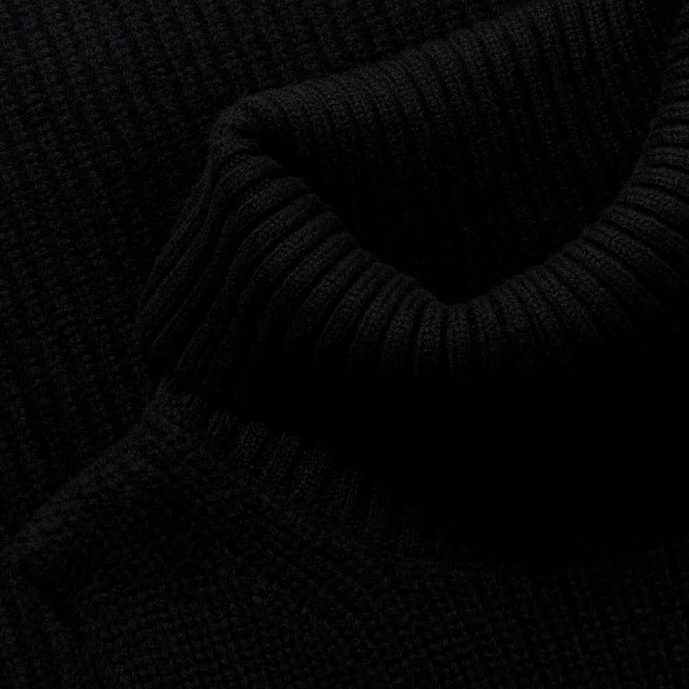 Brooks Brothers Wol-Kasjmieren Mouwloze Turtleneck Trui Black Dames