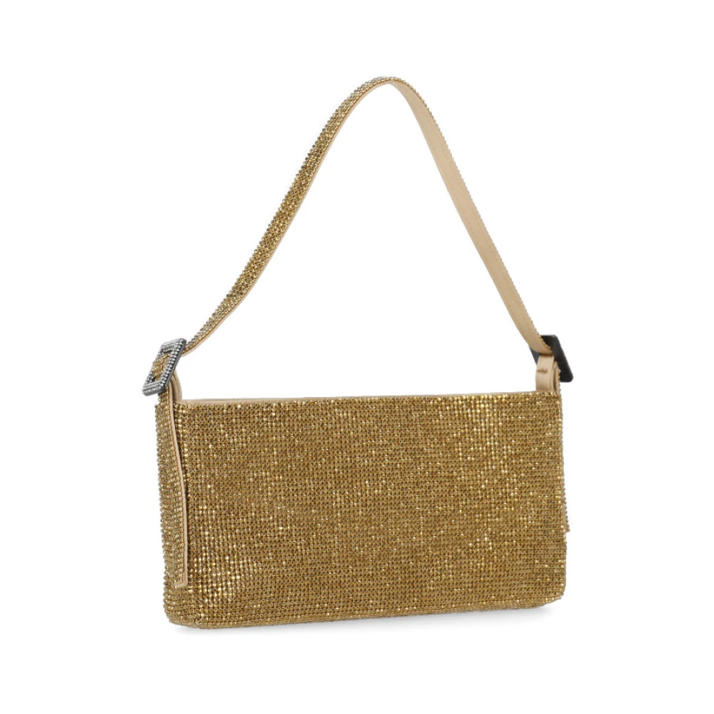 Benedetta Bruzziches Gouden Rhinestone Handtas voor Vrouwen Brown Dames