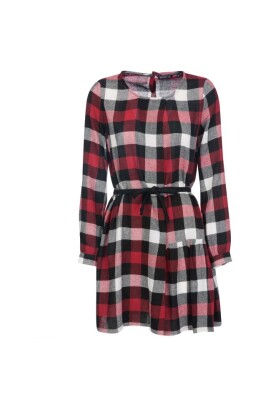 red-gauze-dress-with-u-neck
