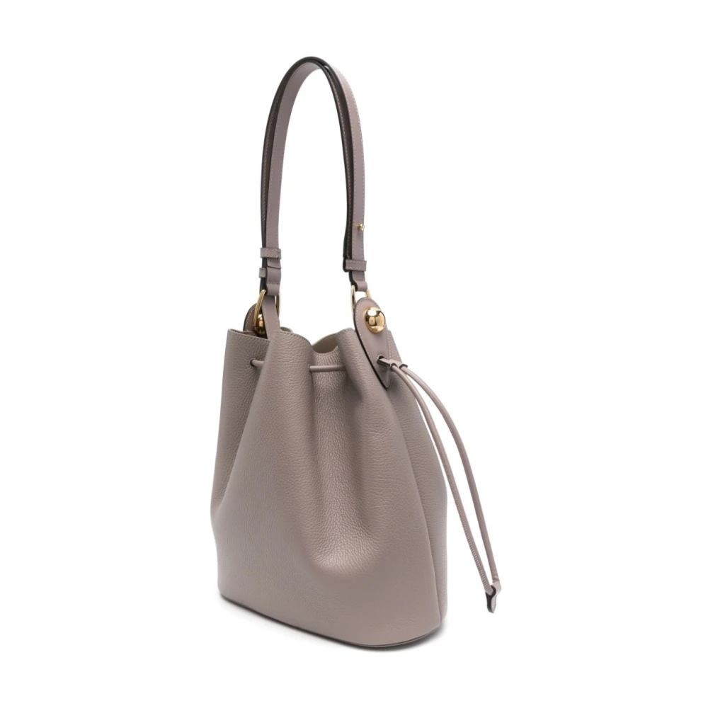 Furla Schoudertas met trekkoord in Taupe Grijs Gray Dames