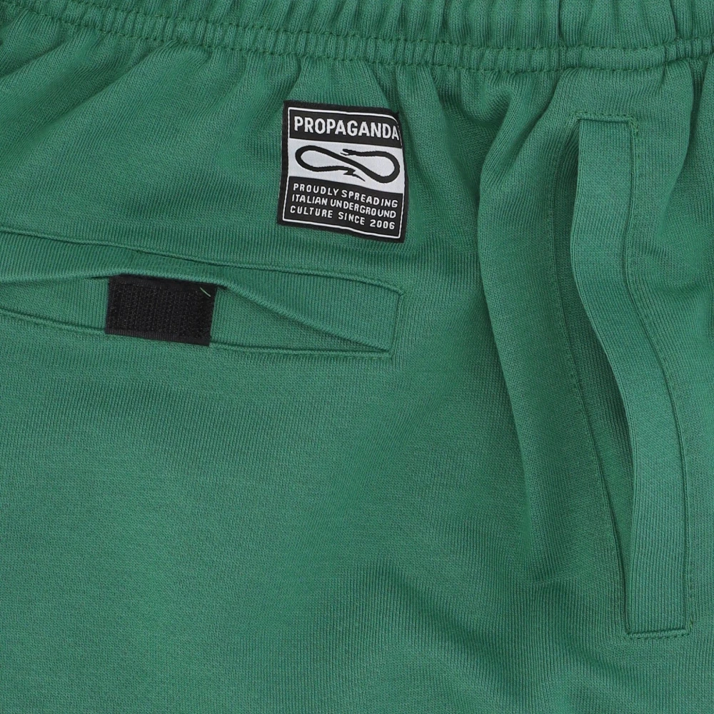 Propaganda Groene Logo Sweatshorts Green Heren