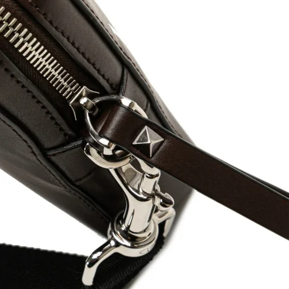 Valentino Vintage Pre-owned Leather shoulder-bags Brown Dames