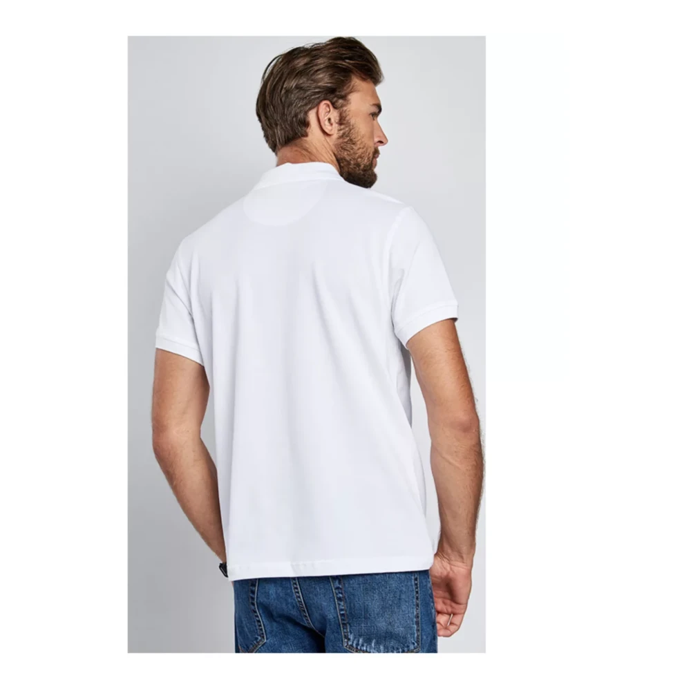 Barbour Essential Slim Fit Polo Ss22 White Heren