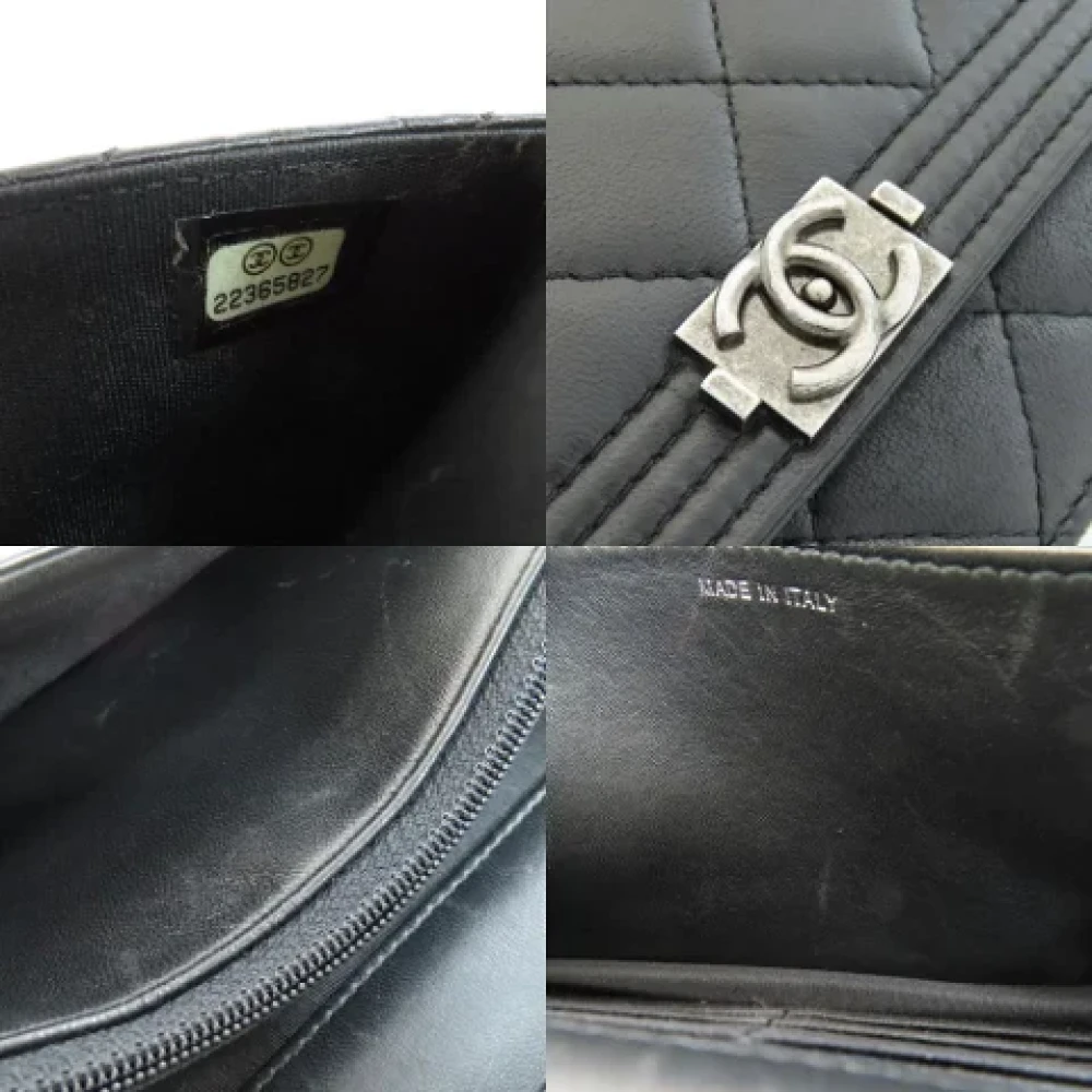 Chanel Vintage Pre-owned Leather chanel-bags Black Dames