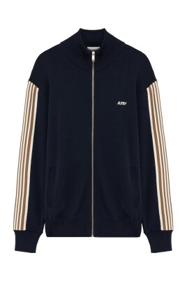 pull-bleu-avec-bandes-rayees