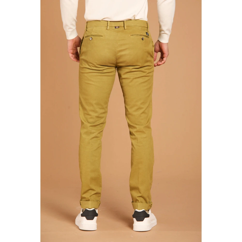 Mason's Stretch Chino Broek Regular Fit Green Heren