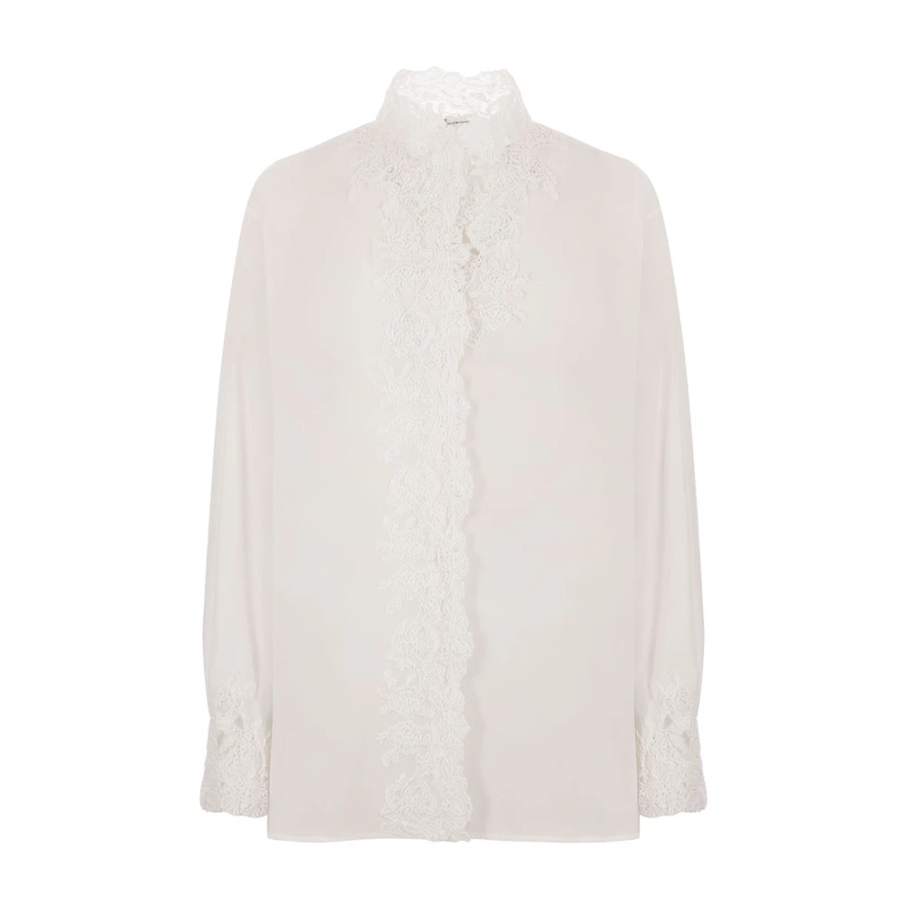 Ermanno Scervino Stijlvolle Shirt met Uniek Ontwerp White Dames