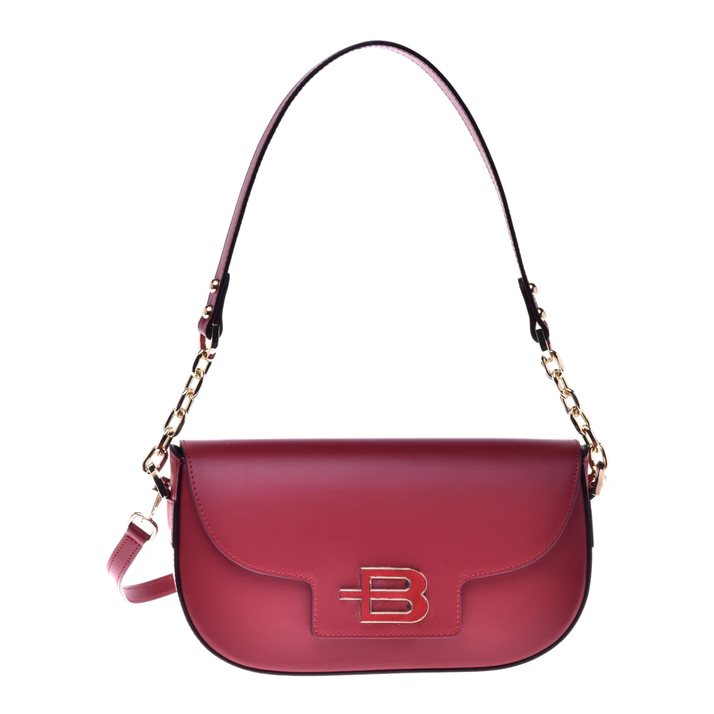 Baldinini Red leather crossbody bag Red, Dam