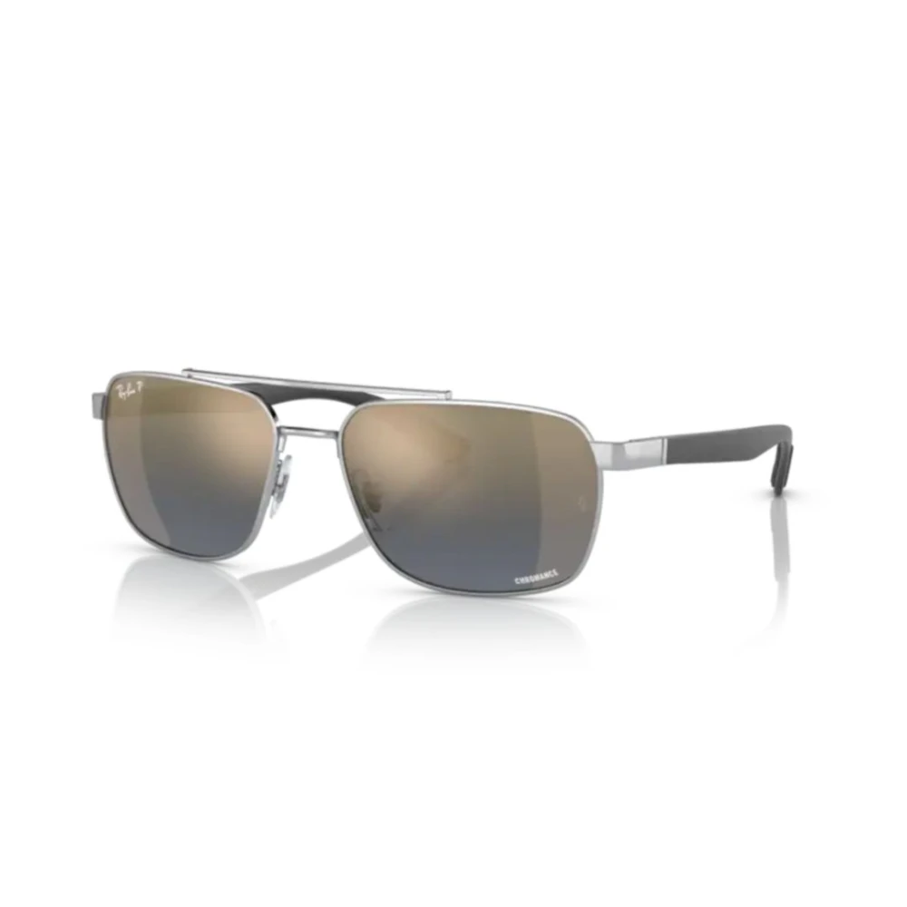 Ray-Ban RB3701, Silver Polarized Sunglasses Blue & Gold Polarised+ lenses, Mojo Glasses - Image 3