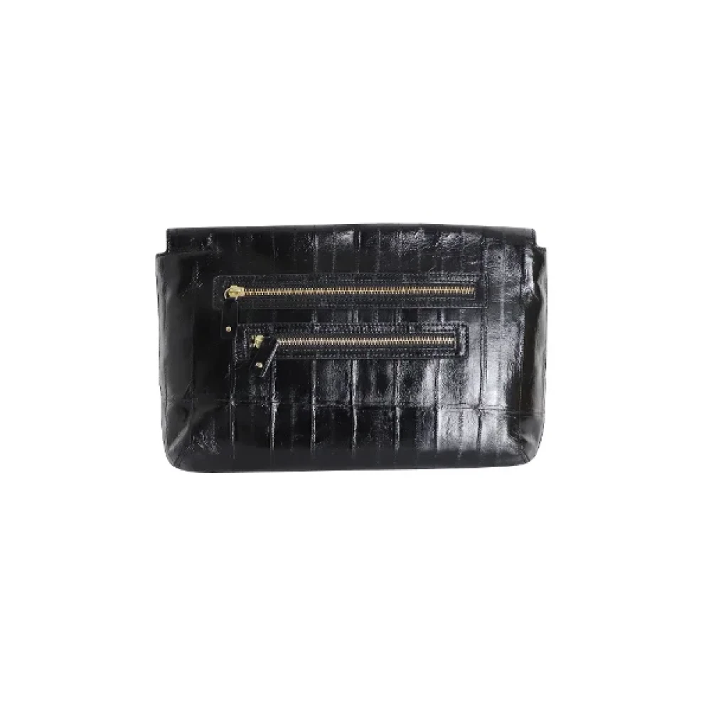 Anya Hindmarch Pre-owned Leather clutches Black Dames
