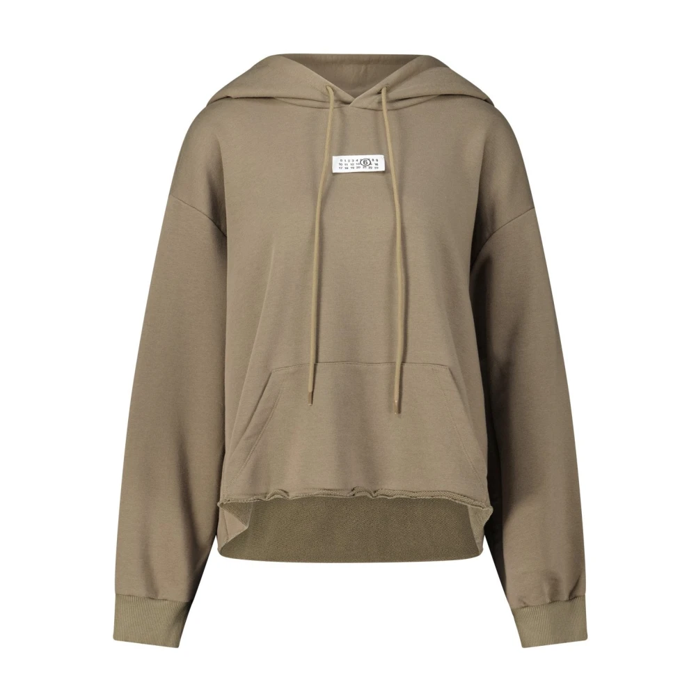 Maison Margiela Comfortabele hoodie met trekkoord capuchon Green Dames