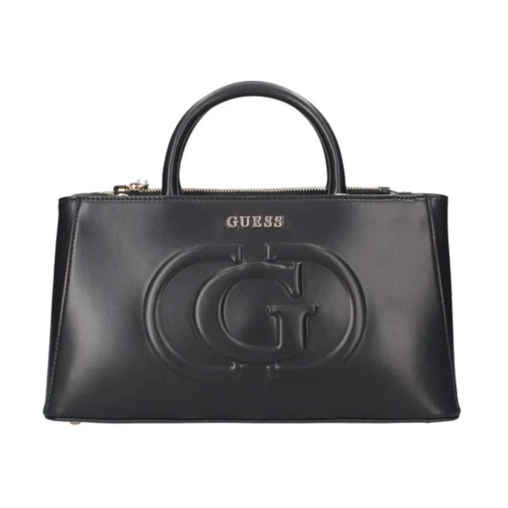 Guess Zwarte Handtas met Verstelbare Band en Logodetails Black Dames