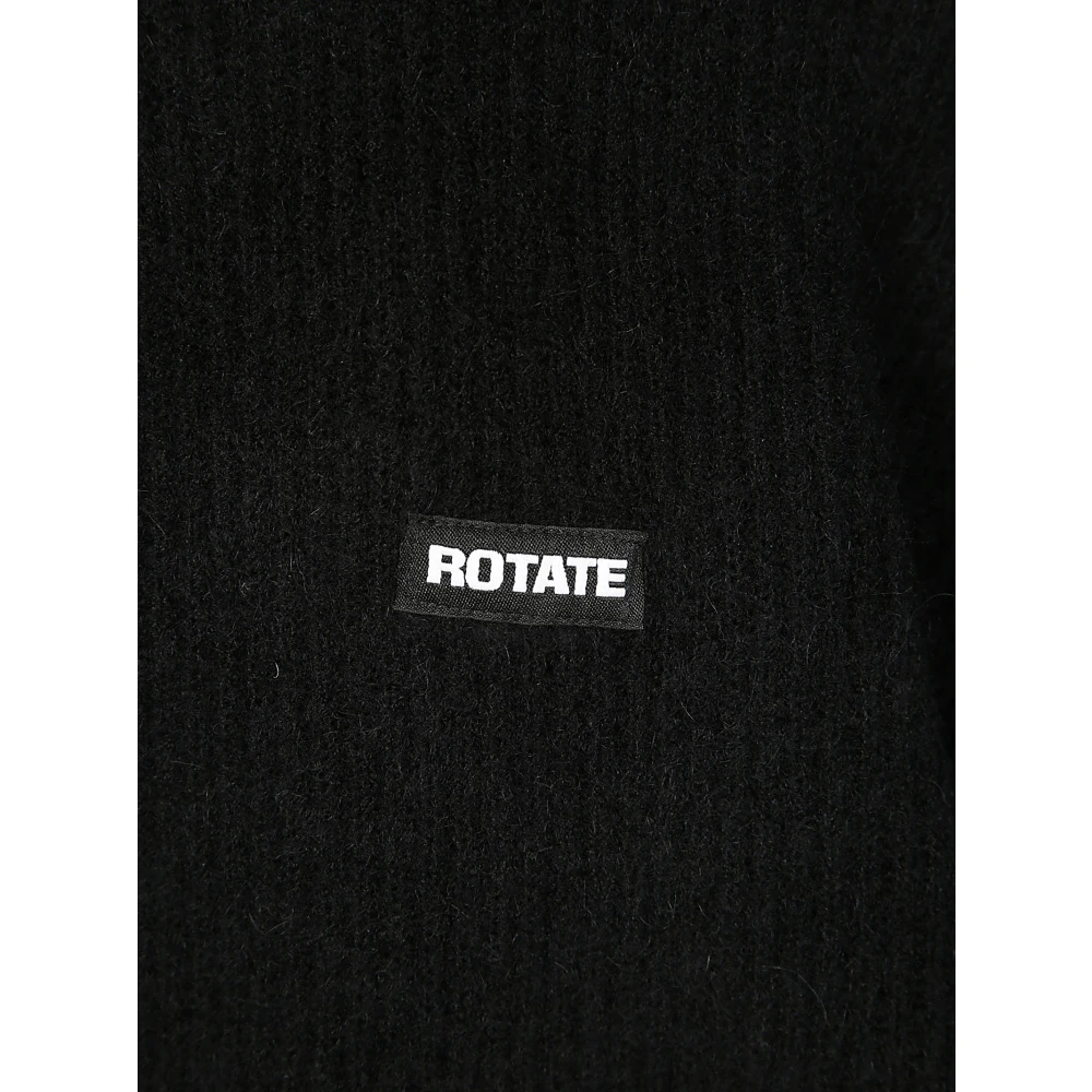 Rotate Birger Christensen Turtleneck Knitwear Black Dames
