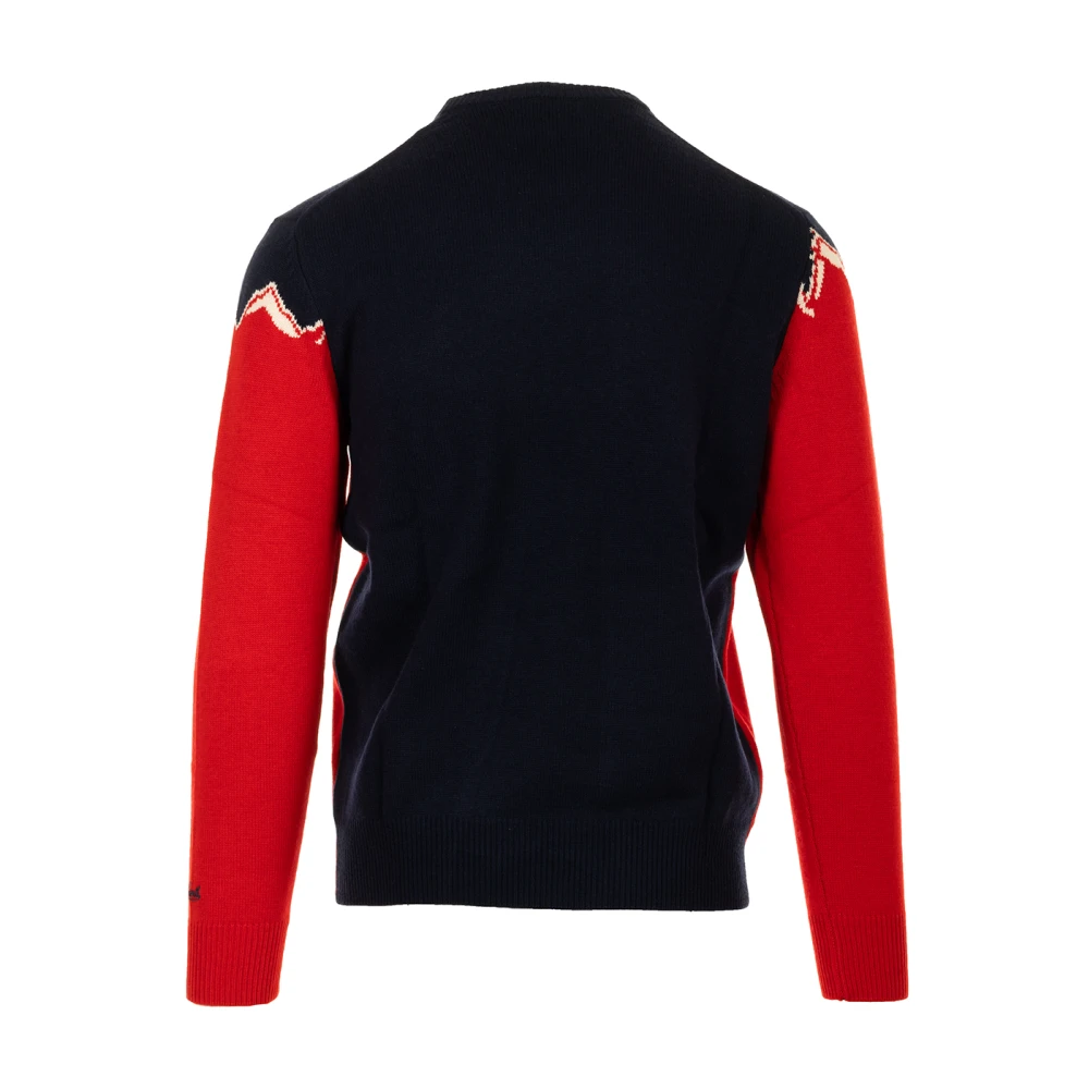MC2 Saint Barth Rode Sweater Heron Stijl Red Heren