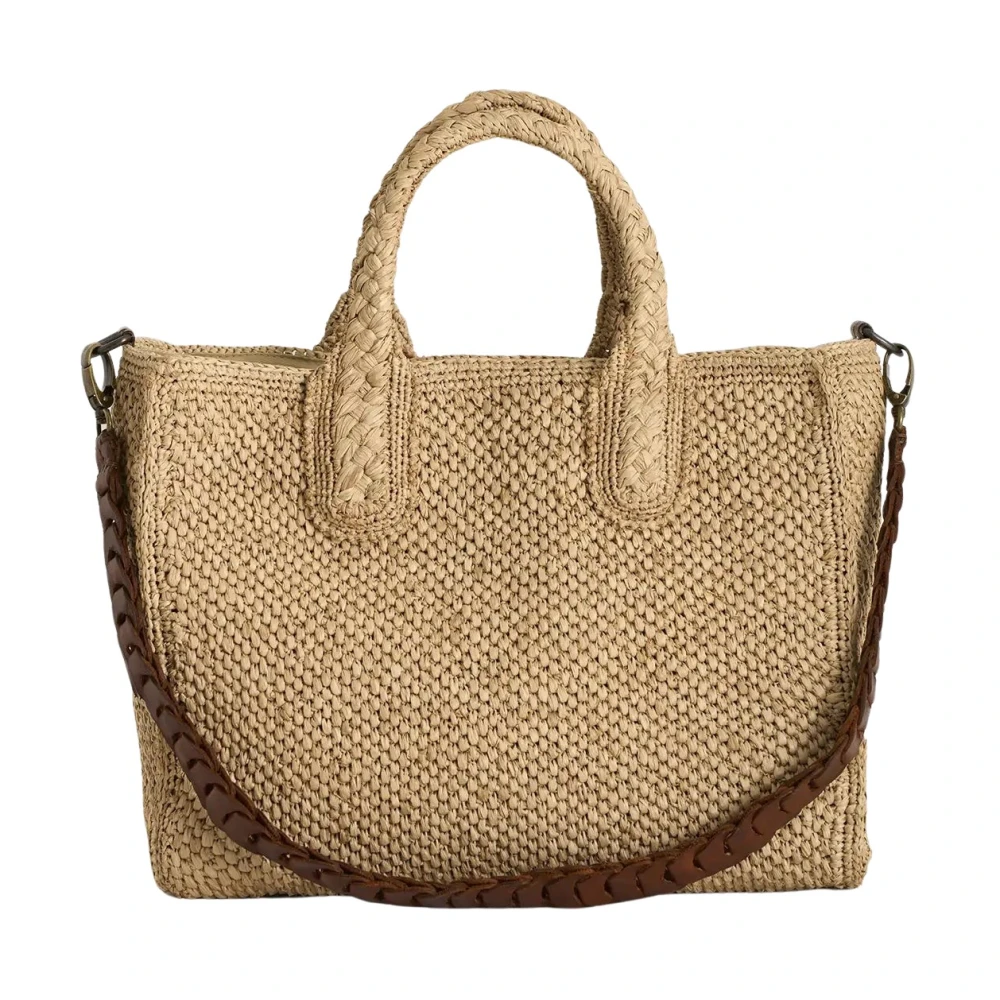 Ibeliv Women's Beige Rary Tote Bag - Shopping Bags - One Size - Bags