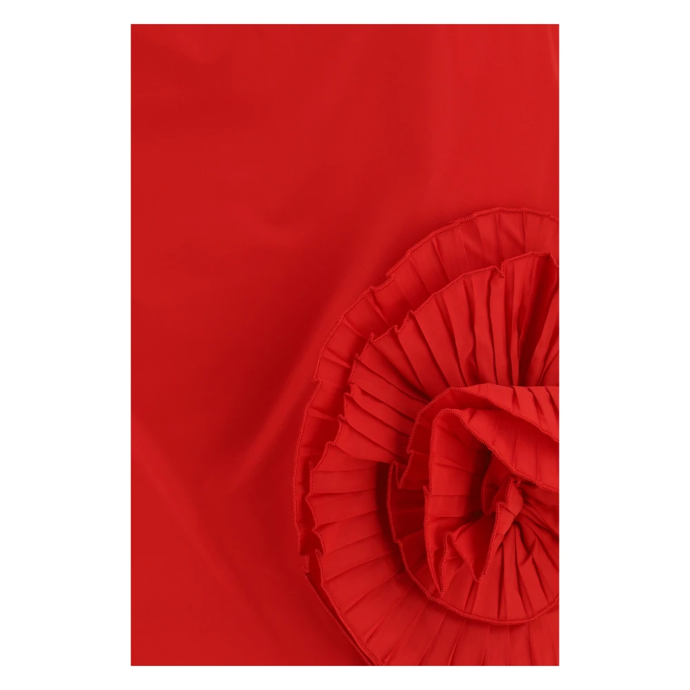 BLUMARINE | Red taffeta mini skirt with 3D roses | Women | 40 - Image 6