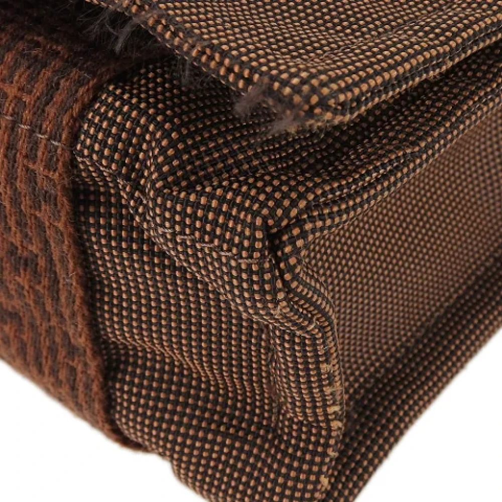 Hermès Vintage Pre-owned Canvas shoulder-bags Brown Dames