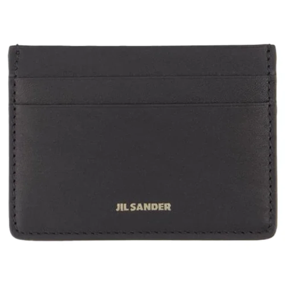 Jil Sander Leather wallets Black Dames